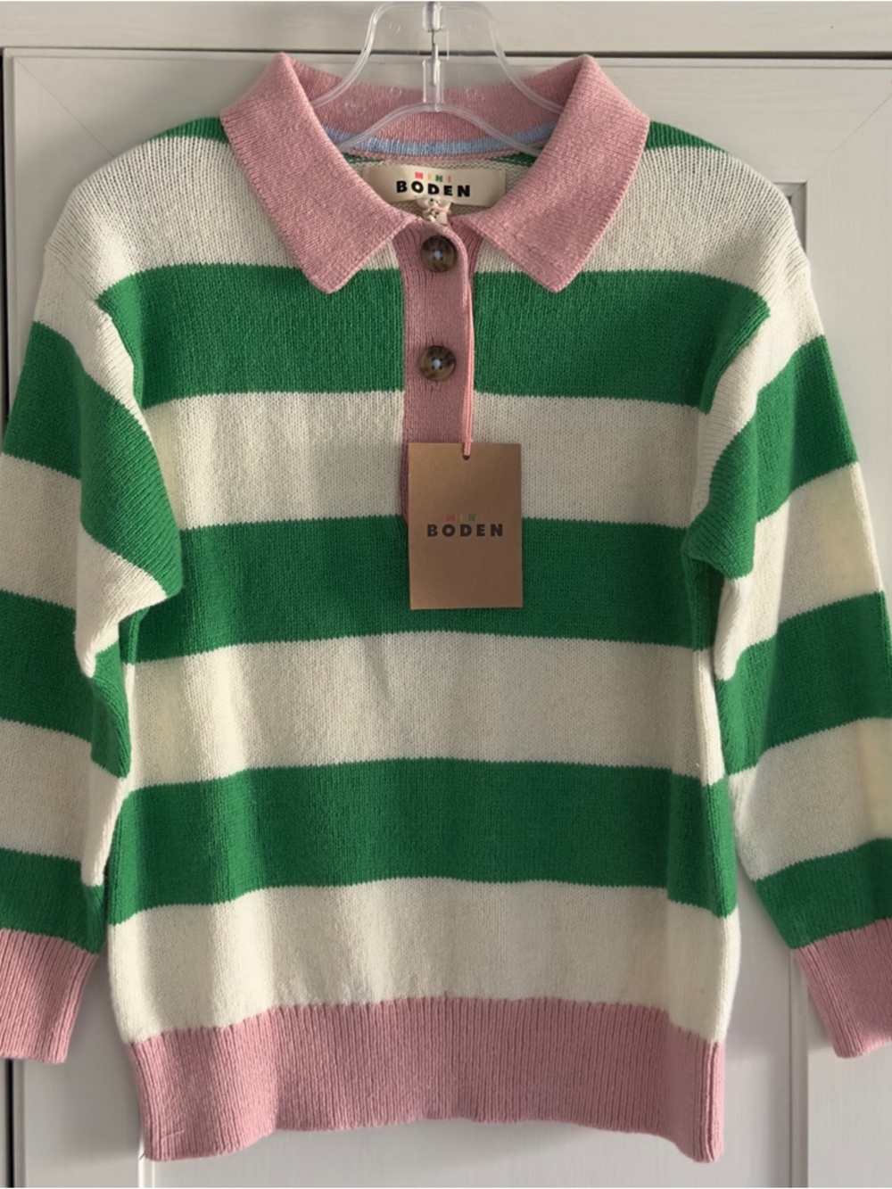 Mini Boden Knitted Rugby Sweater Size 4-5 Years